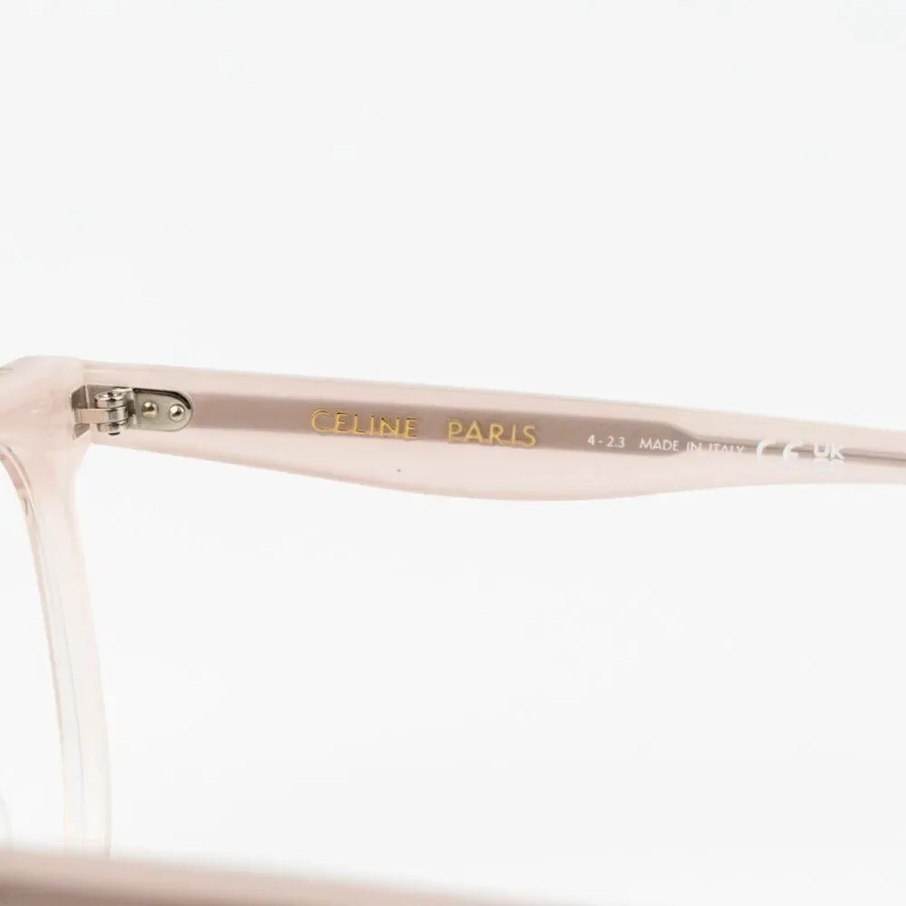 NEW Celine CL5010IN 072 THIN 2 DOTS Shiny Rose Pink Unisex Geometric Eyeglasses